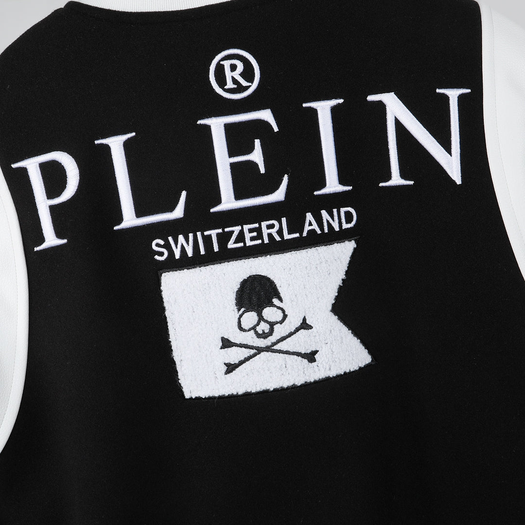 SOLA-PP Leather Baseball Jacket