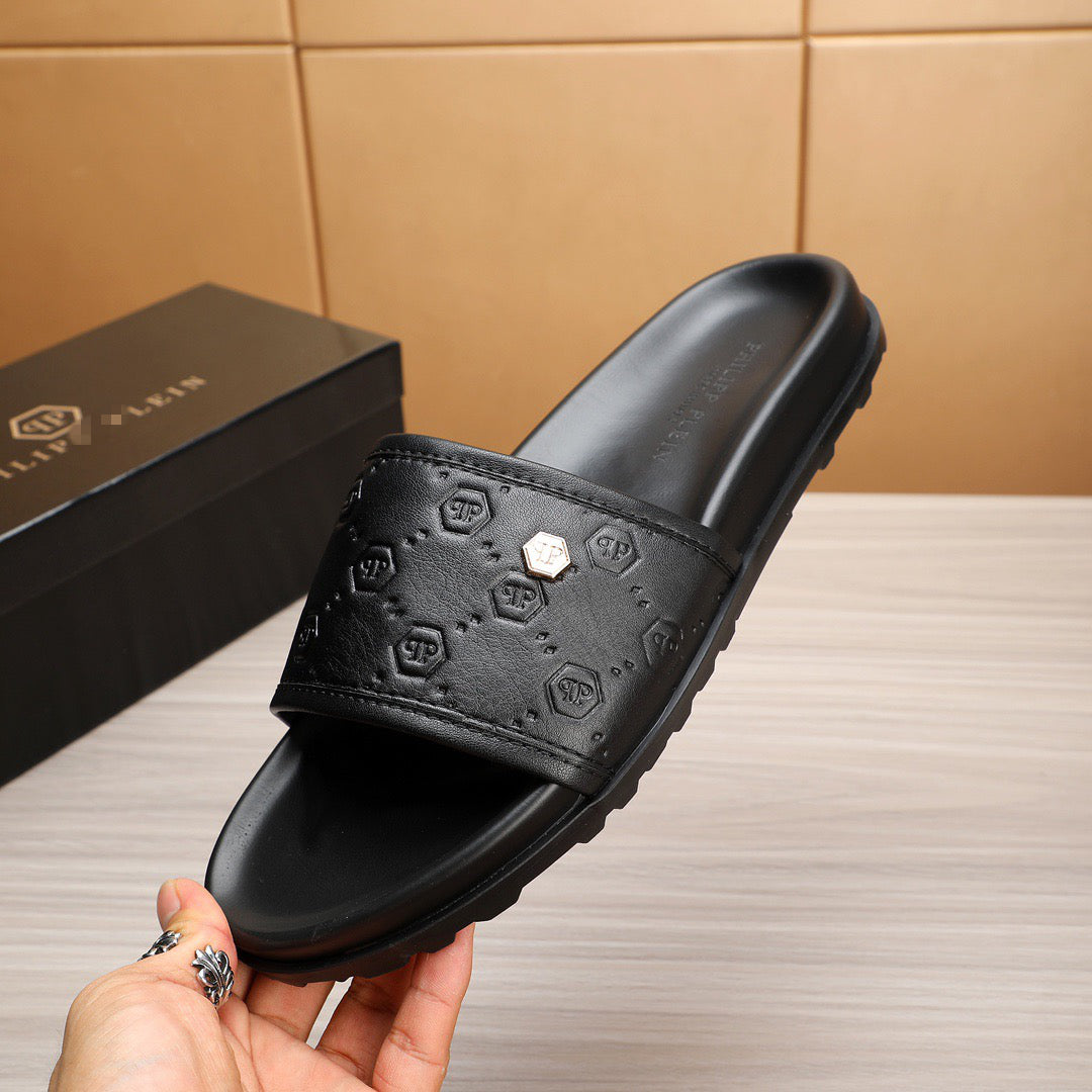 SOLA-PP Leather slippers