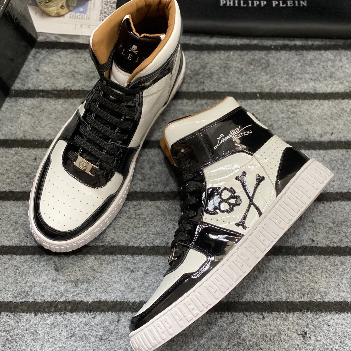 SOLA-PP High Top Leather shoes