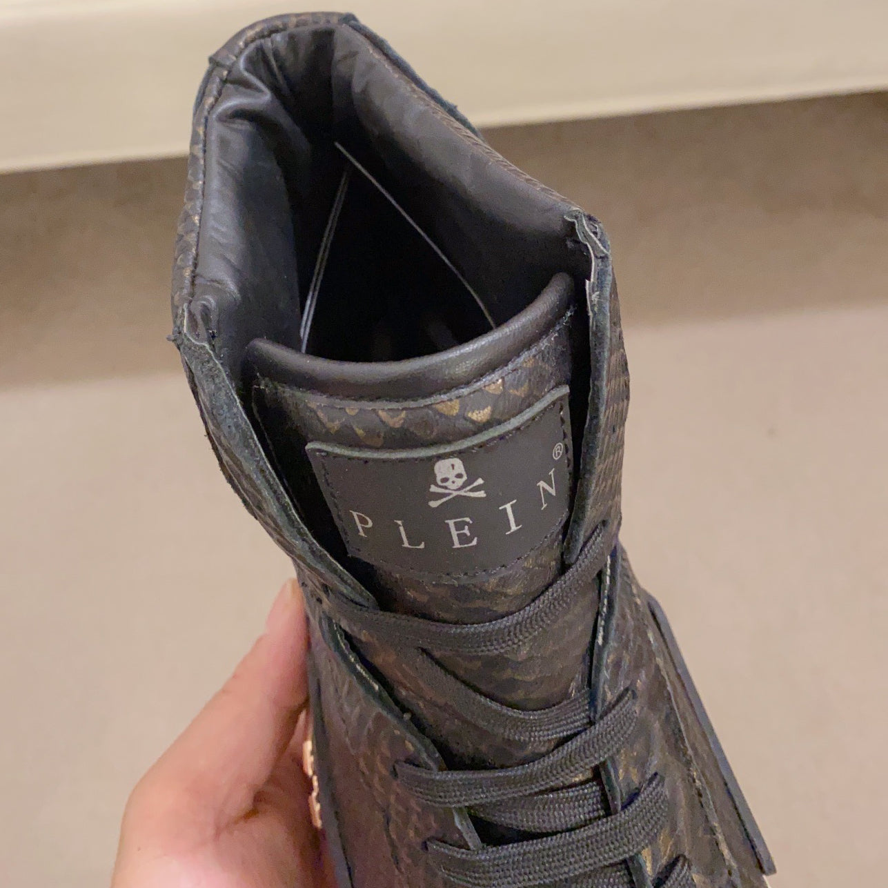 SOLA-PP High Top Leather shoes