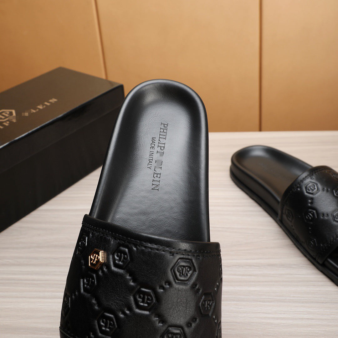 SOLA-PP Leather slippers