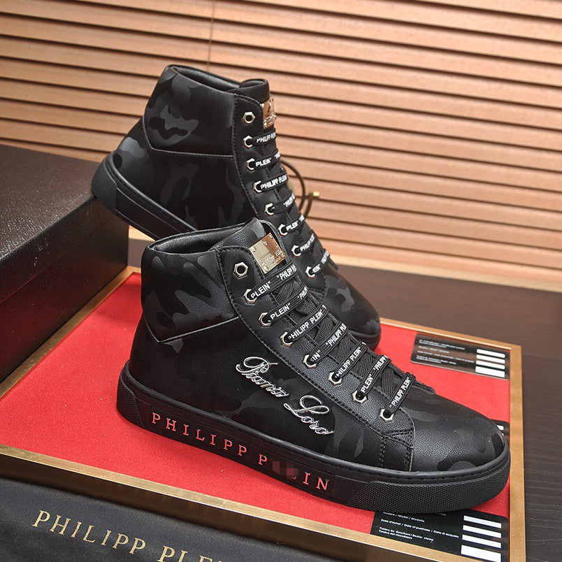 SOLA-PP High Top Leather shoes