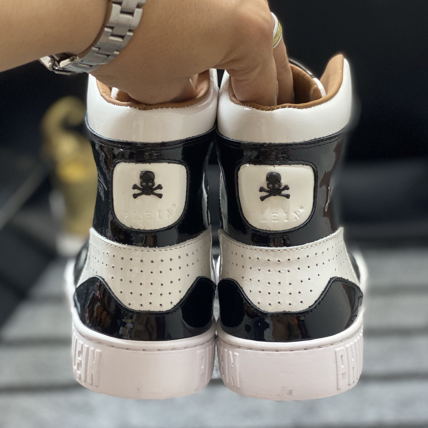 SOLA-PP High Top Leather shoes
