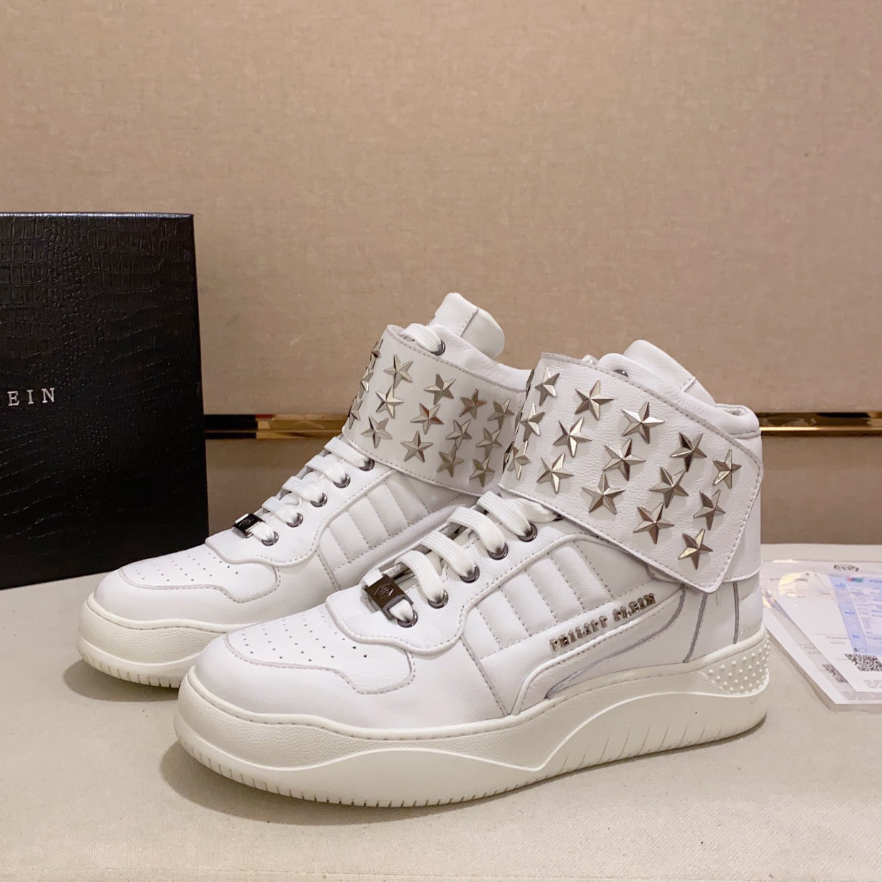 SOLA-PP High Top Leather shoes