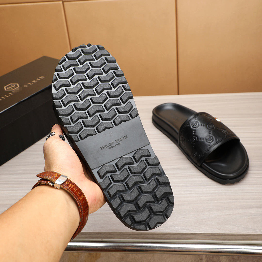 SOLA-PP Leather slippers