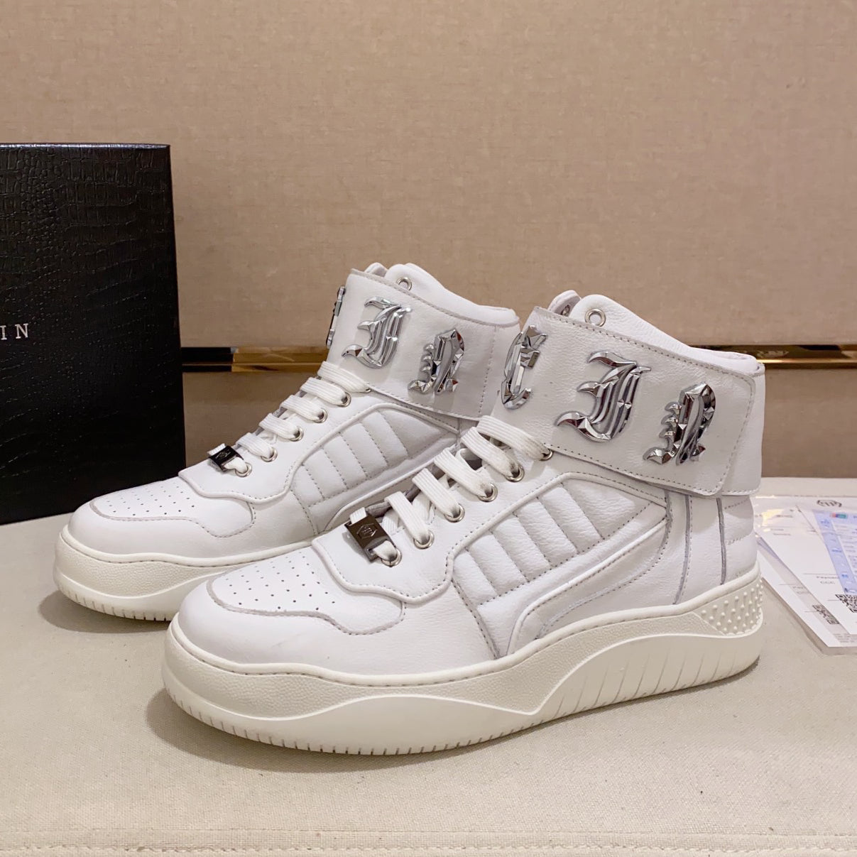 SOLA-PP High Top Leather shoes