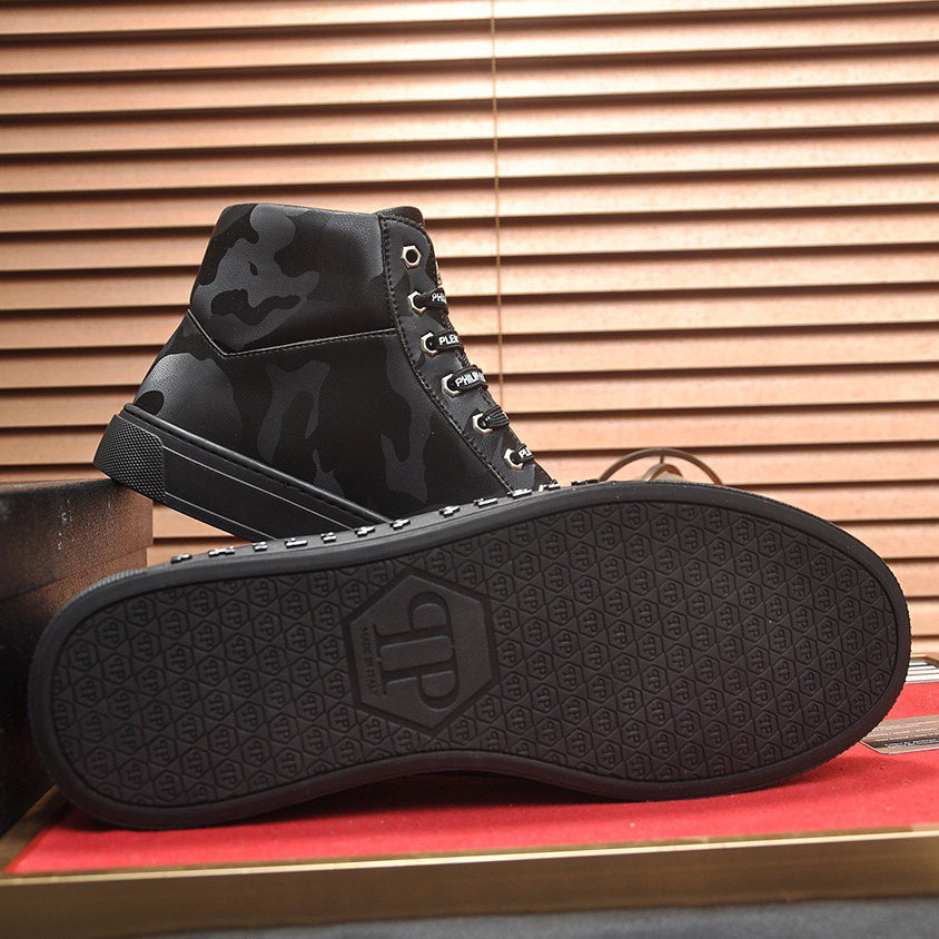 SOLA-PP High Top Leather shoes
