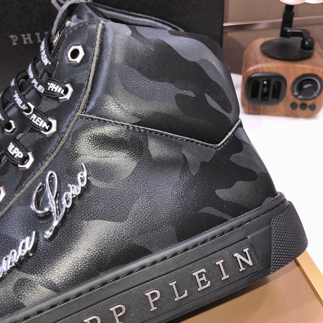 SOLA-PP High Top Leather shoes