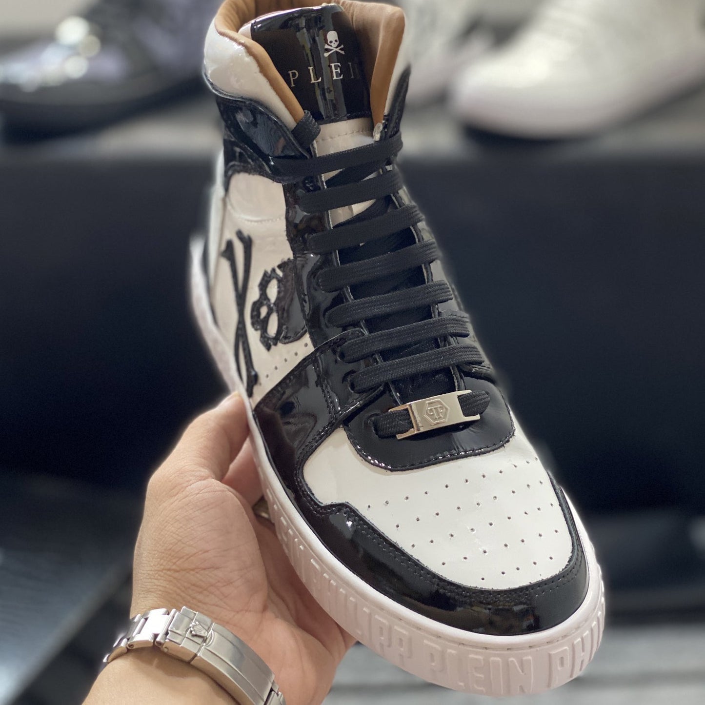 SOLA-PP High Top Leather shoes