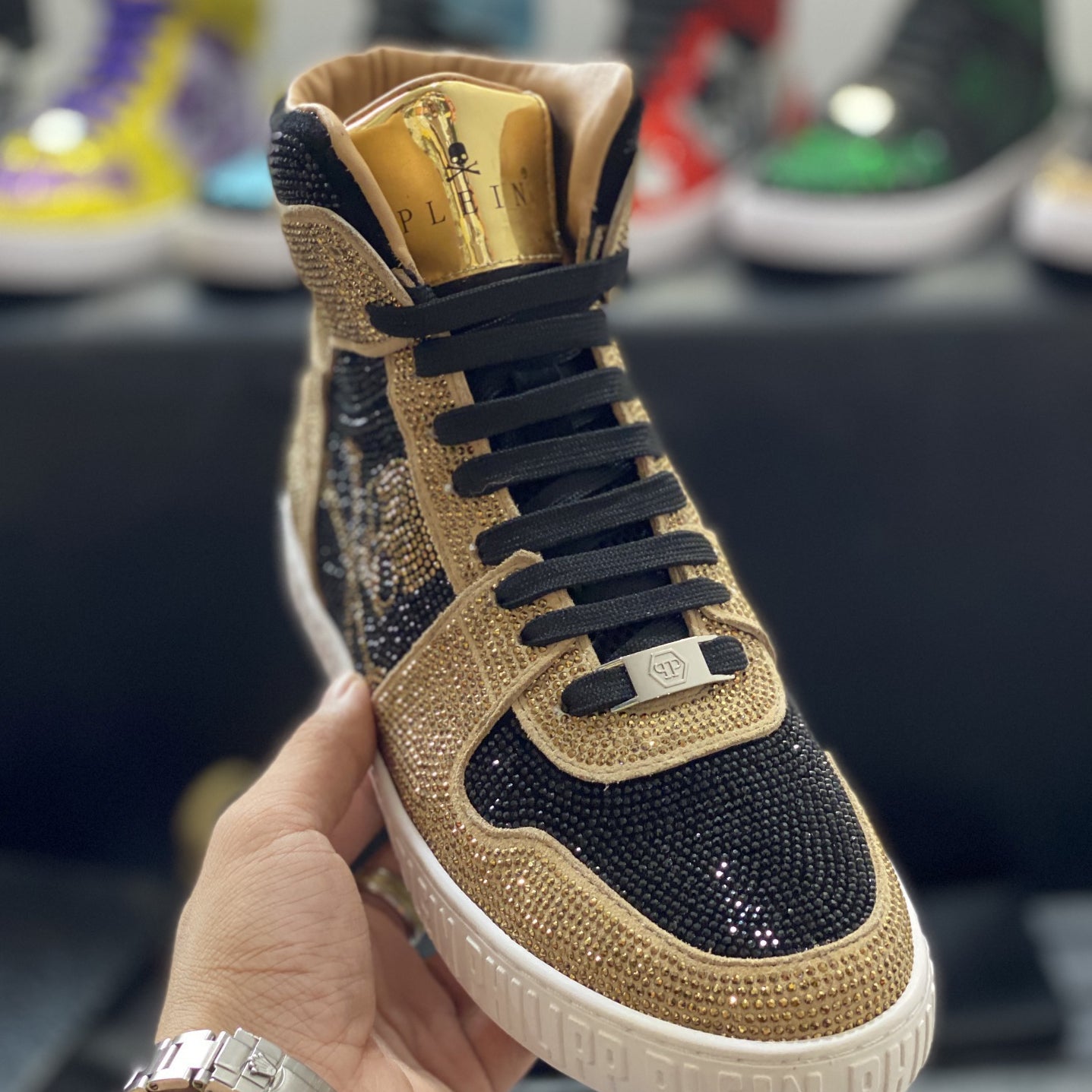 SOLA-PP High Top Leather shoes