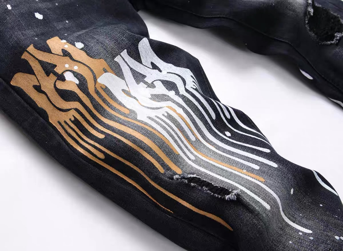 SOLA-PP Inkjet jeans