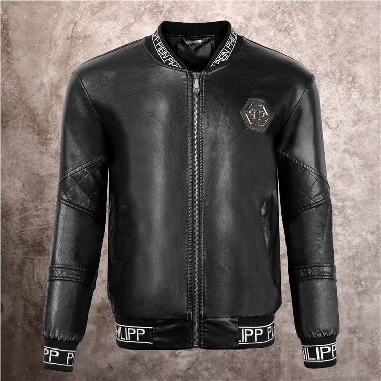SOLA-PP Padded leather jacket