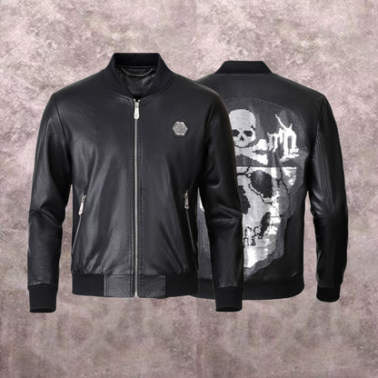SOLA-PP Padded leather jacket