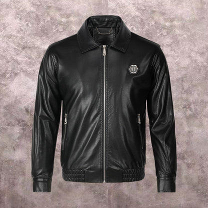 SOLA-PP Padded leather jacket
