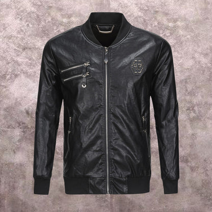 SOLA-PP Padded leather jacket