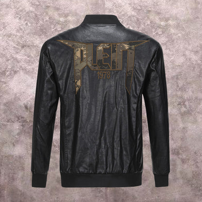 SOLA-PP Padded leather jacket
