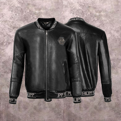 SOLA-PP Padded leather jacket