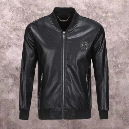 SOLA-PP Padded leather jacket