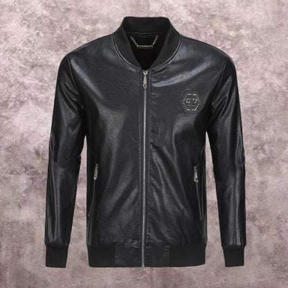 SOLA-PP Padded leather jacket