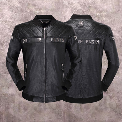 SOLA-PP Padded leather jacket