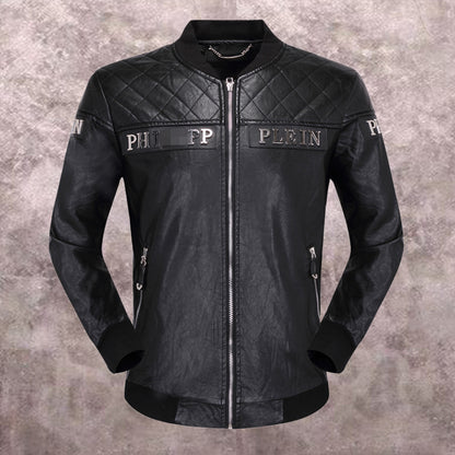 SOLA-PP Padded leather jacket