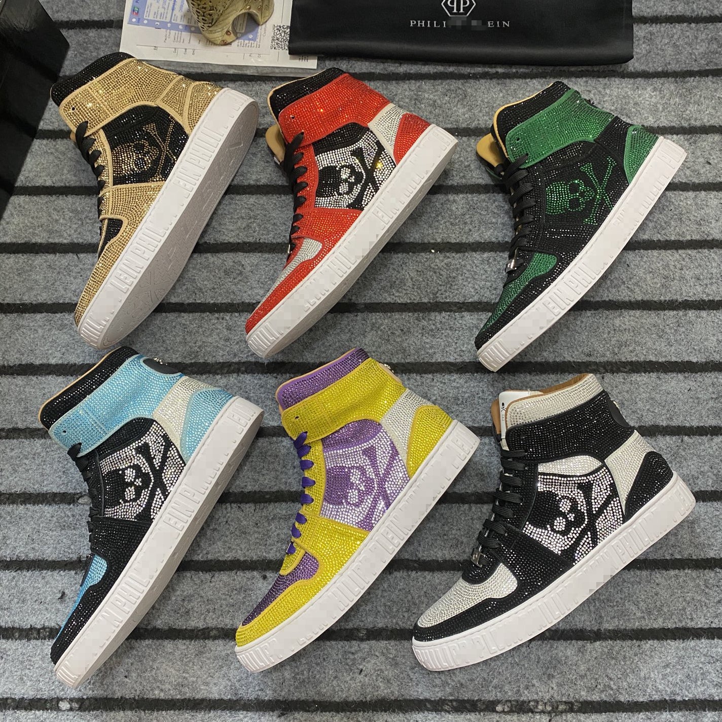 SOLA-PP High Top Leather shoes