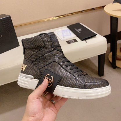 SOLA-PP High Top Leather shoes