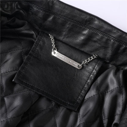 SOLA-PP Padded leather jacket