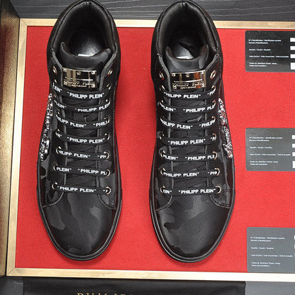 SOLA-PP High Top Leather shoes