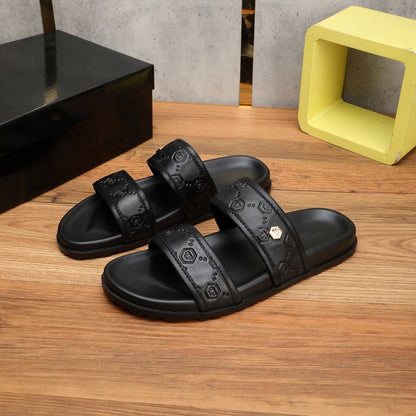 SOLA-PP Leather slippers